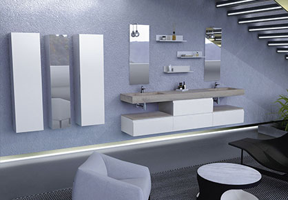Meubles de salle de bain design Infinie - Sanijura