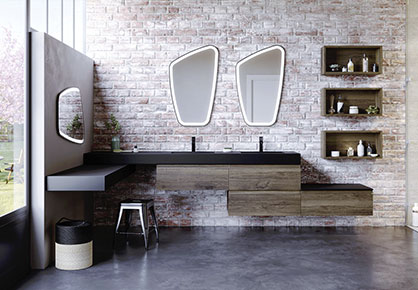 meuble de salle de bain Infinie industriel - Sanijura