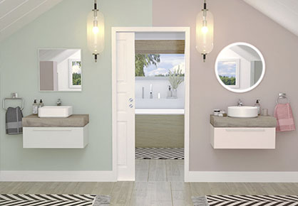 meuble de salle de bain Infinie pastel - Sanijura