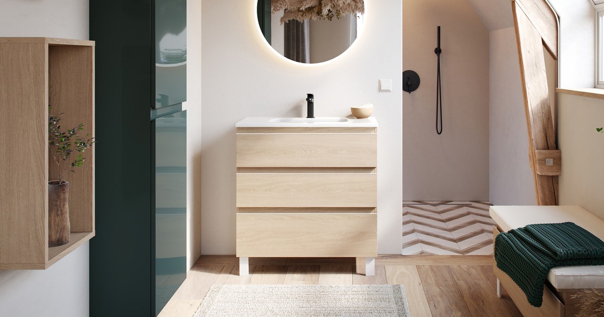 L'harmonie d'une salle de bain design en bois